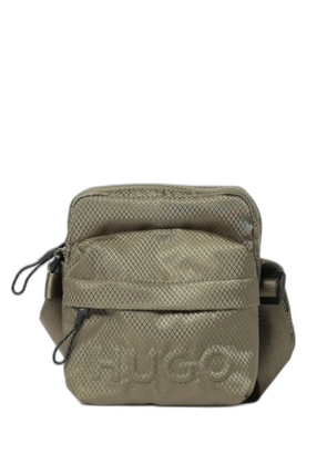HUGO logo-embossed shoulder bag - Green