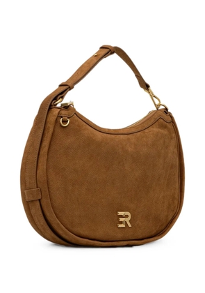 ERMANNO FIRENZE logo-plaque shoulder bag - Brown