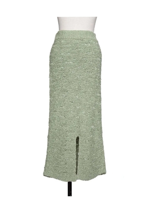 Muller Of Yoshiokubo Gourd tape-yarn midi skirt - Green