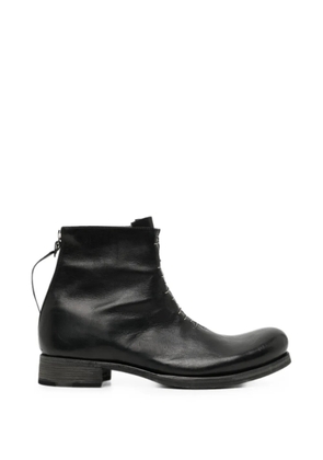 Ma+ staple-detail back-zip boots - Black