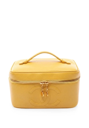 CHANEL Pre-Owned 1997-1999s Coco Mark Vanity bag - Yellow