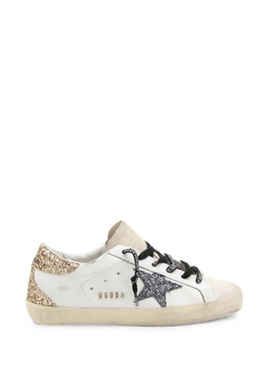 Golden Goose Super-Star glitter-detail sneakers - White