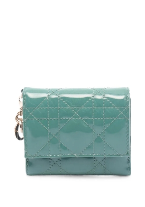 Christian Dior Pre-Owned lotus trifold wallet - Green
