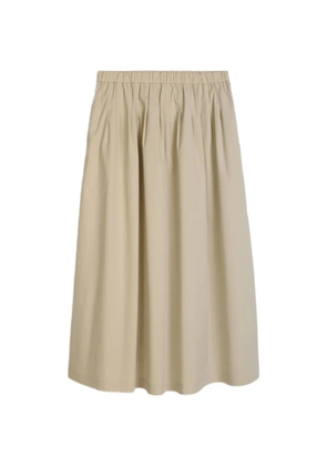 Marc O'Polo pleated elasticated-waist midi skirt - Neutrals