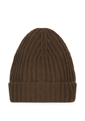 Malo ribbed-knit beanie hat - Brown
