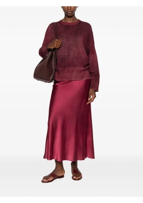 Avant Toi faded-effect sweater - Red