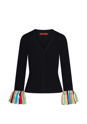 Simon Miller Cara fringe-trim cardigan - Black