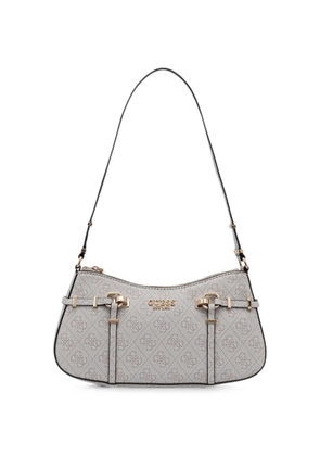 GUESS USA Leona logo-print buckle-detail shoulder bag - Grey