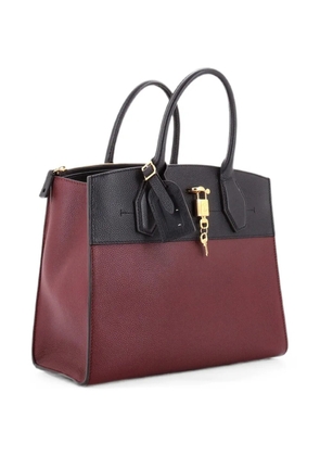 Louis Vuitton Pre-Owned City Steamer Handbag Leather MM tote bag - Black