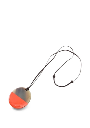 Hermès Pre-Owned 2010s Minimal City two-tone-design necklace - Brown