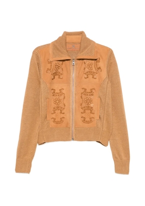 Ermanno Scervino embroidered-detail cardigan - Brown