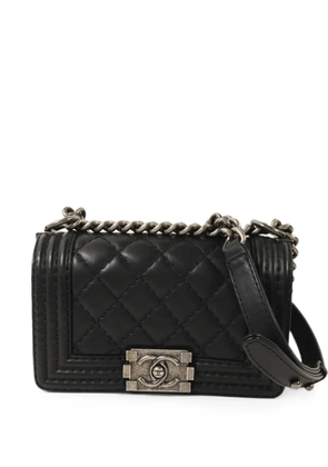 CHANEL Pre-Owned Boy chain mini shoulder bag - Black