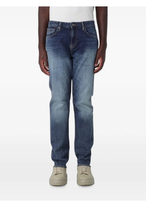 Armani Exchange zip-up slim-fit jeans - Blue