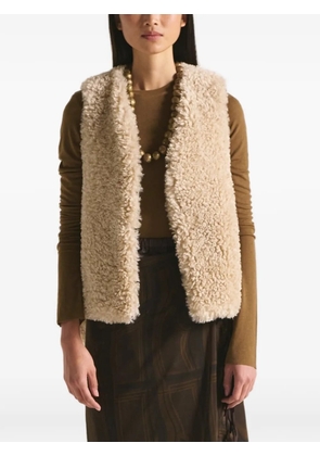 Muller Of Yoshiokubo sleeveless open-front vest - Brown