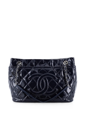 CHANEL Pre-Owned Timeless CC Shopping Quilted Patent Medium tote bag - Blue