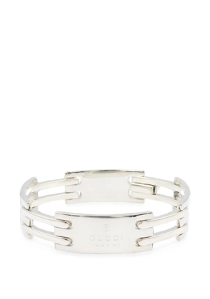 Gucci Pre-Owned 2010s engraved link bracelet - Silver