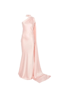 ACTUALEE one-shoulder draped dress - Pink