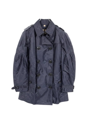 Burberry Pre-Owned 1910s double-breasted trench coat - Blue