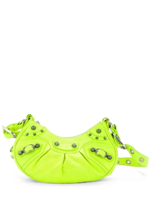 Balenciaga Pre-Owned Le Cagole Giant Studs Shoulder Bag Leather XS hobo bag - Yellow