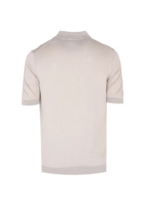 Tombolini zip-fastening short-sleeve polo shirt - Neutrals