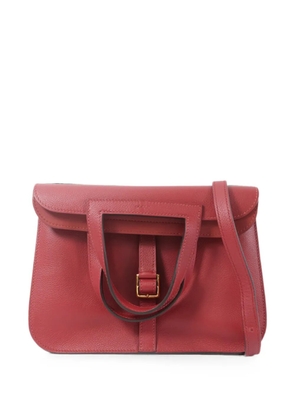 Hermès Pre-Owned Halzan leather tote bag - Red
