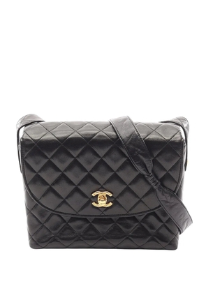 CHANEL Pre-Owned 1991-1994 CC Quilted Lambskin shoulder bag - Black