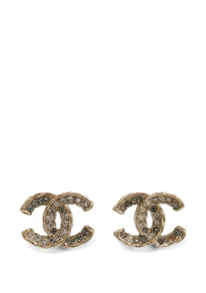 CHANEL Pre-Owned crystal-embellished earrings - Gold