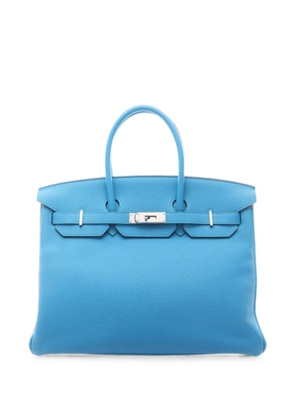 Hermès Pre-Owned 2017 35 Birkin tote bag - Blue
