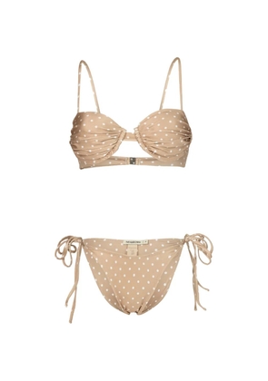 PARAMIDONNA Daisy polka-dot bikini - Neutrals