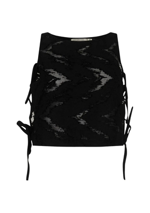 PARAMIDONNA Margaret side-tie top - Black