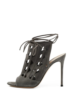 Gianvito Rossi Maxine cut-out heeled sandals - Grey