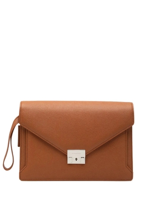 Burberry Pre-Owned 2000-2017 Leather Envelope clutch bag - Brown