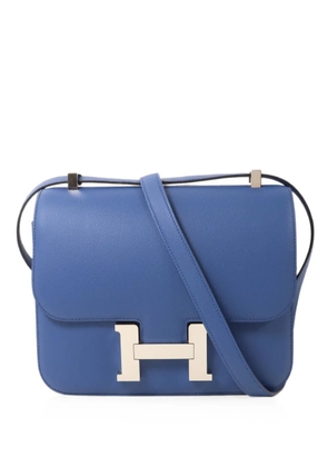 Hermès Pre-Owned 24 Constance Epsom-leather shoulder bag - Blue