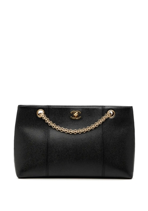 CHANEL Pre-Owned 2000-2002 CC Caviar Chain Shopping tote bag - Black