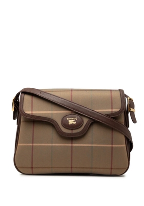 Burberry Pre-Owned 20th Century Vintage Check Canvas Flap shoulder bag - Brown