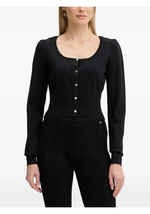 FRACOMINA button-fastening knitted cardigan - Black