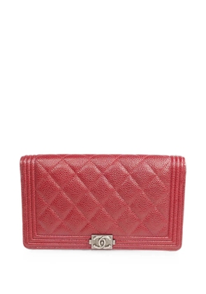 CHANEL Pre-Owned Boy CC long wallet - Red