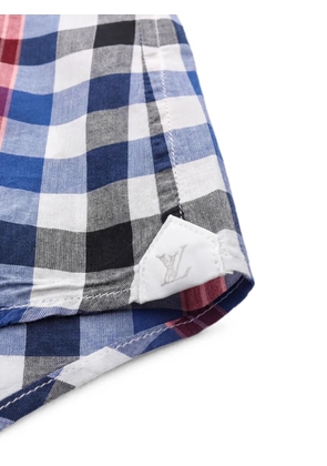 Louis Vuitton Pre-Owned 2010s checked short-sleeve shirt - Blue