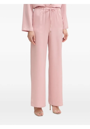 FRACOMINA satin palazzo trousers - Pink