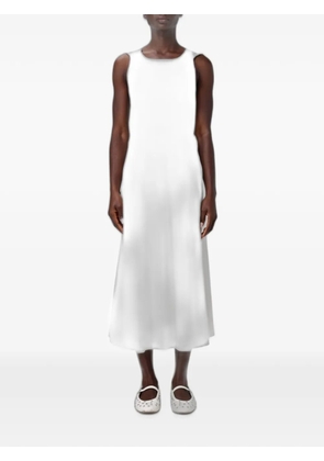 Armani Exchange round-neck sleeveless midi dress - Neutrals
