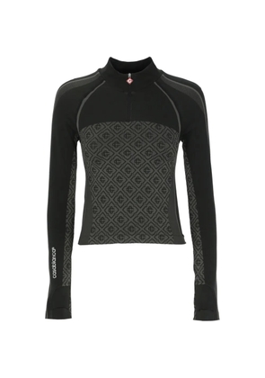 Casablanca seamless monogram-pattern top - Grey