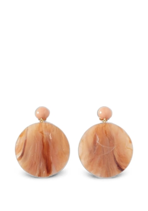 Emporio Armani marble-effect drop earrings - Pink