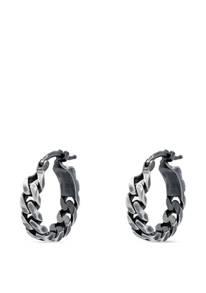 MM6 Maison Margiela chain-link hoop earrings - Silver