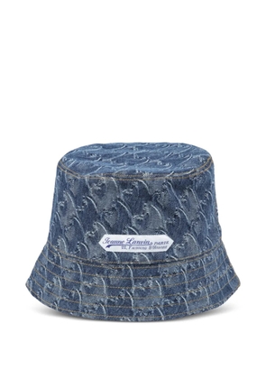 Lanvin Lunar Year horse-pattern denim bucket hat - Blue