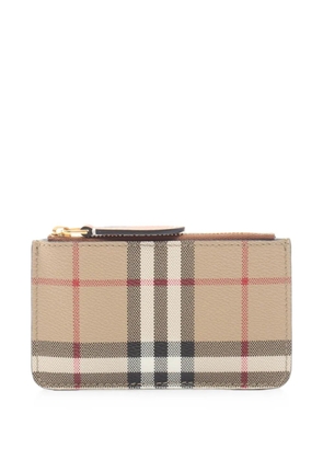 Burberry Pre-Owned 2020s Kelbrook Vintage check card case - Neutrals