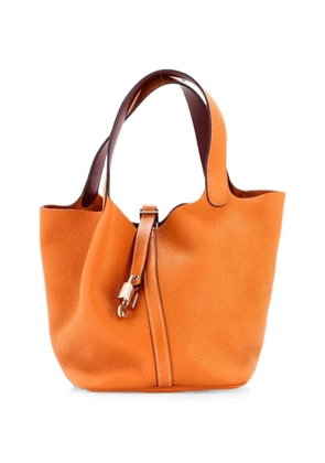 Hermès Pre-Owned Eclat Picotin Lock Bag Clemence MM bucket bag - Brown