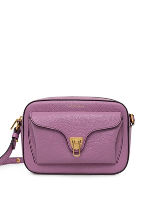 Coccinelle grainy calf leather tote bag - Purple