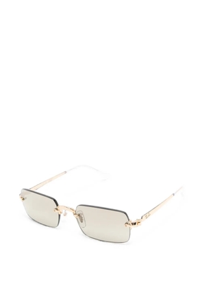 Ray-Ban x Asap Rocky rimless rectangle-shape sunglasses - Gold