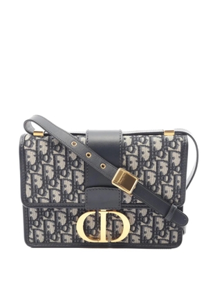 Christian Dior Pre-Owned 2020 Oblique Canvas 30 Montaigne Flap crossbody bag - Blue