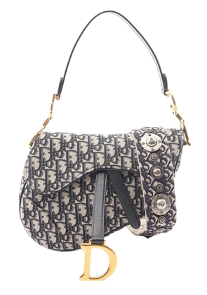 Christian Dior Pre-Owned 2000-2026 Oblique Canvas Saddle Bag shoulder bag - Blue